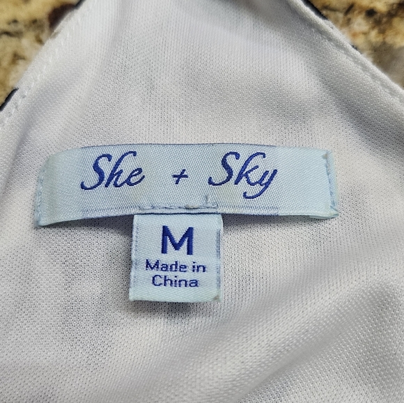 She + Sky Leopard Slip Dress - Picture 4 of 5